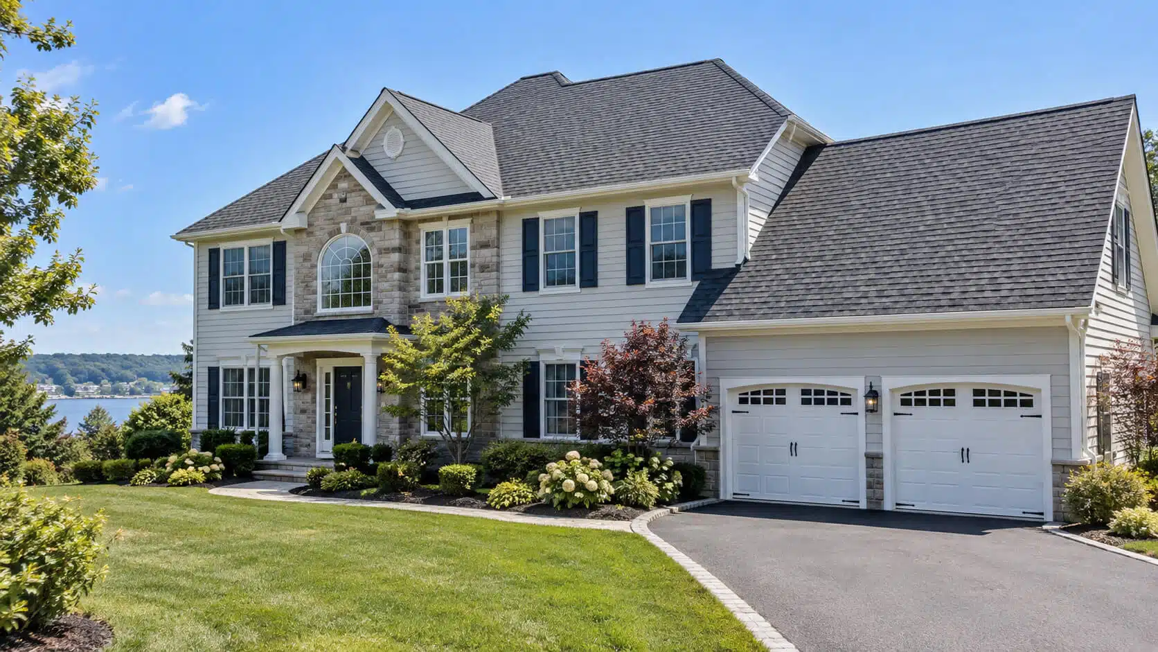 Clean roof after professional moss removal in New Jersey