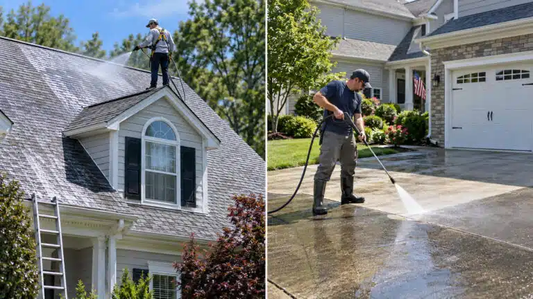 Soft washing vs pressure washing comparison for New Jersey homes